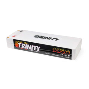 TRI-1077 batterie LiPo Trinity 7.4V 6500mAh 180C stick avec connecteurs 5mm pour puissance maximale et autonomie en RC 1/10.