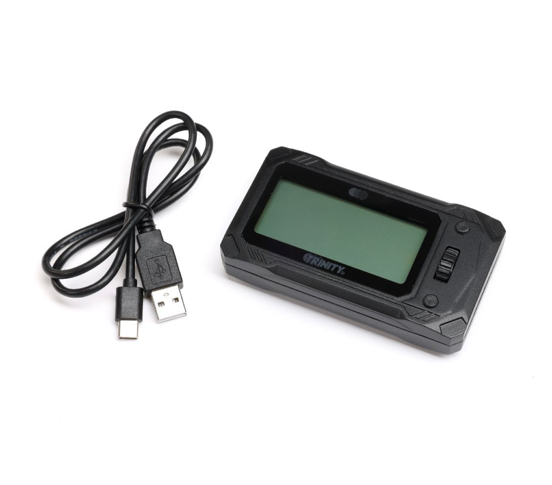 TRI-2020 boitier programmation LCD Trinity Gen3 avec ecran 2.8 pouces, testeur LiPo 1-8S et reglages complets pour ESC RC.