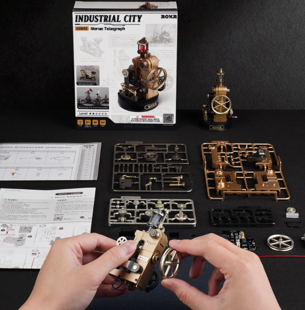 Télégraphe Morse mécanique - ROKR CGM02 – Puzzle 3D – Univers RcLoisirs