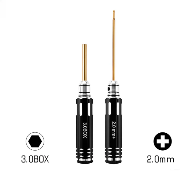 Tool-LSD63-64 Tournevis Phillips 2.0mm et clé hex 3.0mm pour Axial SCX30 1/30 - Univers RcLoisirs