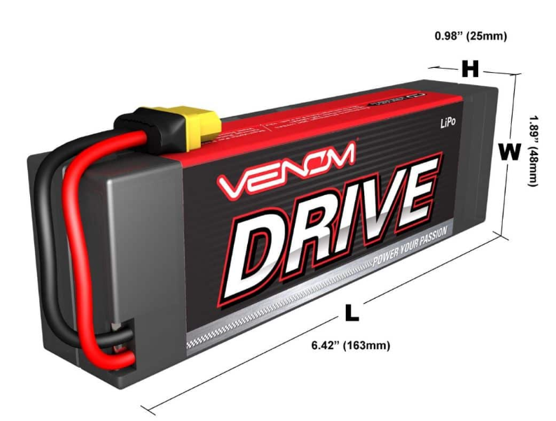 Venom, VEN15129, batterie Venom, LiPo 3S, 11.1V, 5000 mAh, 50C, UNI 2.0, XT60, Deans, EC3, Traxxas Gen1, batterie RC, accessoires RC, univers RcLoisirs, crawler RC, buggy RC, monster truck RC, short course RC, bateau RC, drone RC