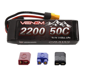 VEN15190 Batterie LiPo 3S 11.1V 2200 mAh 50C UNI 2.0 Crawler