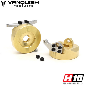 VPS02920 fusees de direction Vanquish H10 en laiton de 306 g avec bras en acier inoxydable 4 mm et plus de 50 degres d'angle de direction.