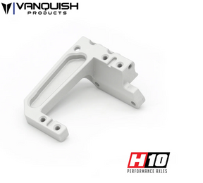 VPS08813 support de servo Vanquish Products H10 en aluminium Clear, usine aux Etats-Unis et concu pour H10 Optic RTR, H10 Optic Kit et essieu avant H10.