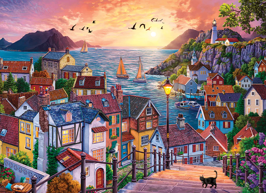 Ville côtière – Casse-tête – 1000 pièces - Univers RcLoisirs