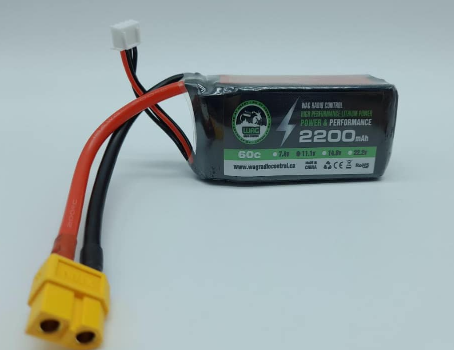 WAGB3S2260SX6 Batterie LiPo 3S 11.1V 2200mAh 60C XT60 - Univers RcLoisirs