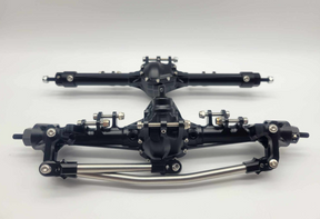WE-BK – Essieux HD avant et arrière complets pour SCX10 II noirs – WAG RADIO CONTROL