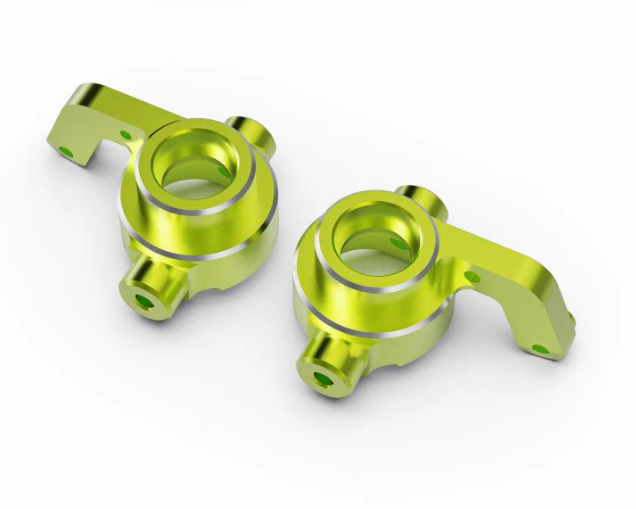 XTS-068 / XTS-069 – Moyeux de direction aluminium verts XTS-F10 RC Rally Car (2 pcs) – RLAARLO