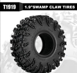 YQT-1919-S5 – Pneus Swamp Claw 1.9″ (4.75″ OD), M/T/T (4 pièces)