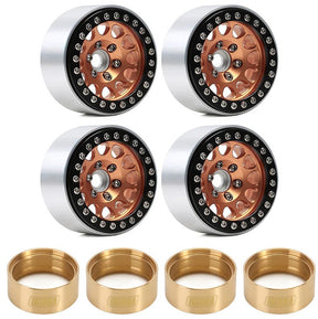 YQW-01BO-1944 – 1.9″ Aluminum Alloy Beadlock Wheel Rims (lot de 4) - Univers RcLoisirs