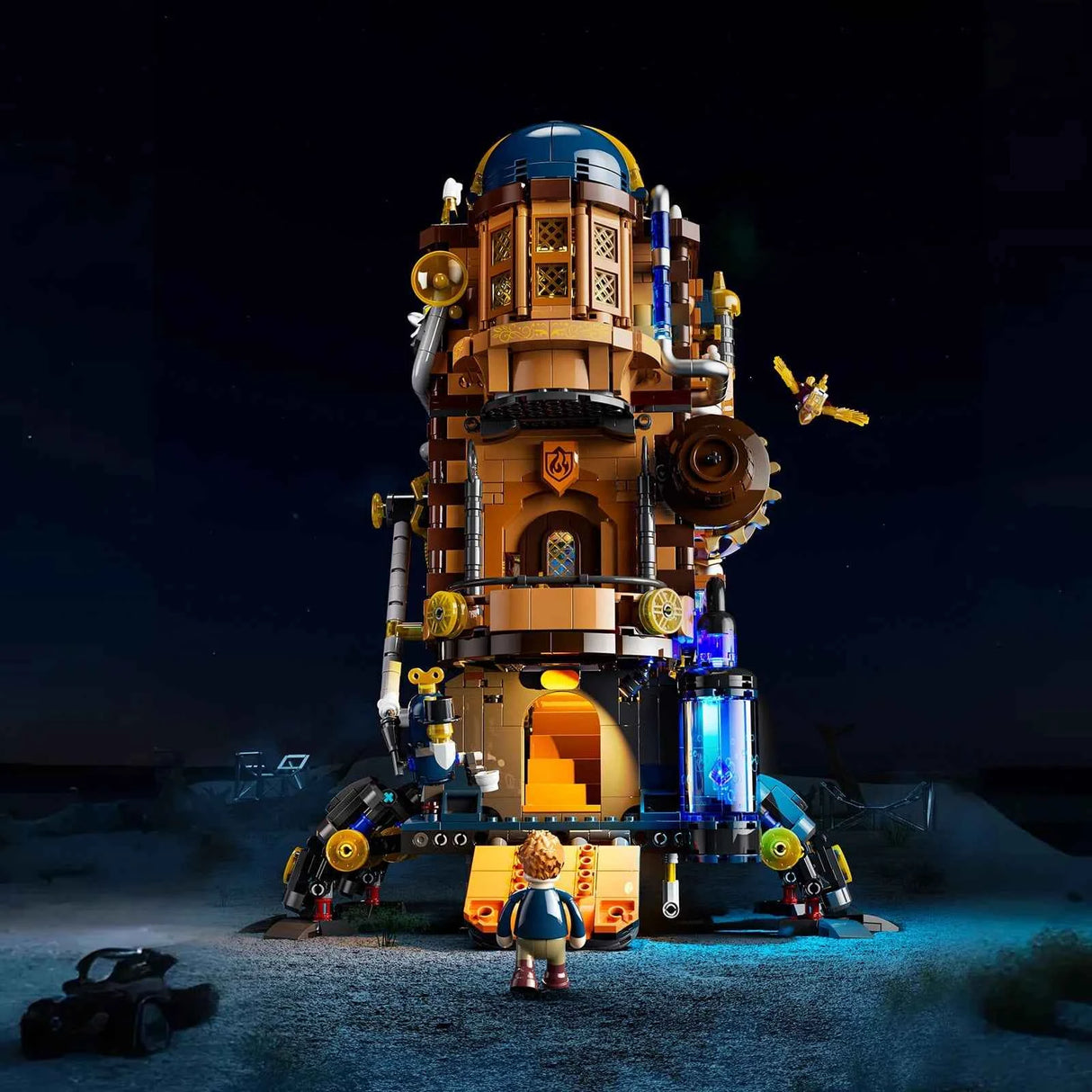 L9103 – Château ambulant de l'Alchimiste – Steampunk & Fantastique – 2690 pcs – Lumibricks