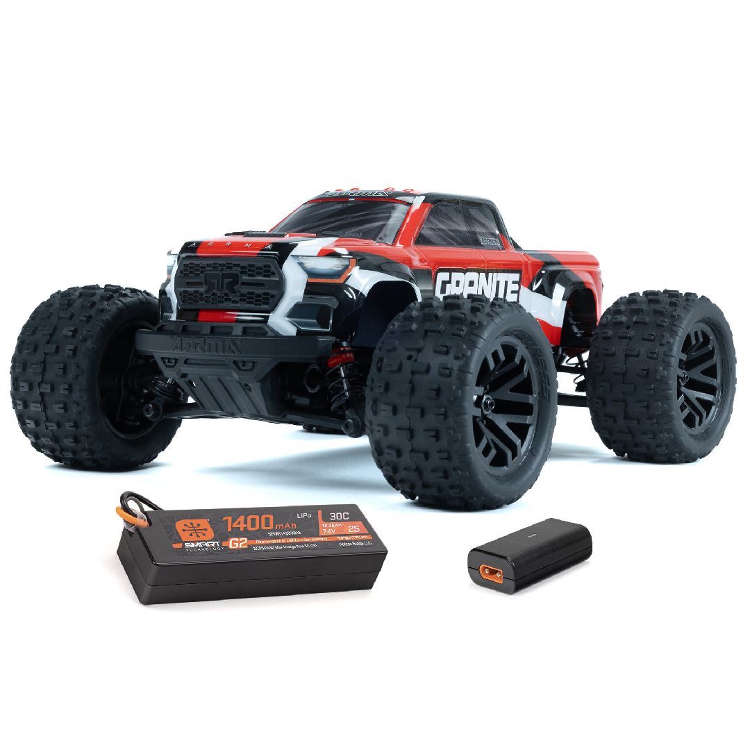 Arrma 1/18 GRANITE GROM 4x4 Scale Monster Truck RTR - Red - Univers RcLoisirs