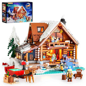 L9090 – Chalet des Aurores Boréales – Hiver Nordique – 2425 pcs – Lumibricks