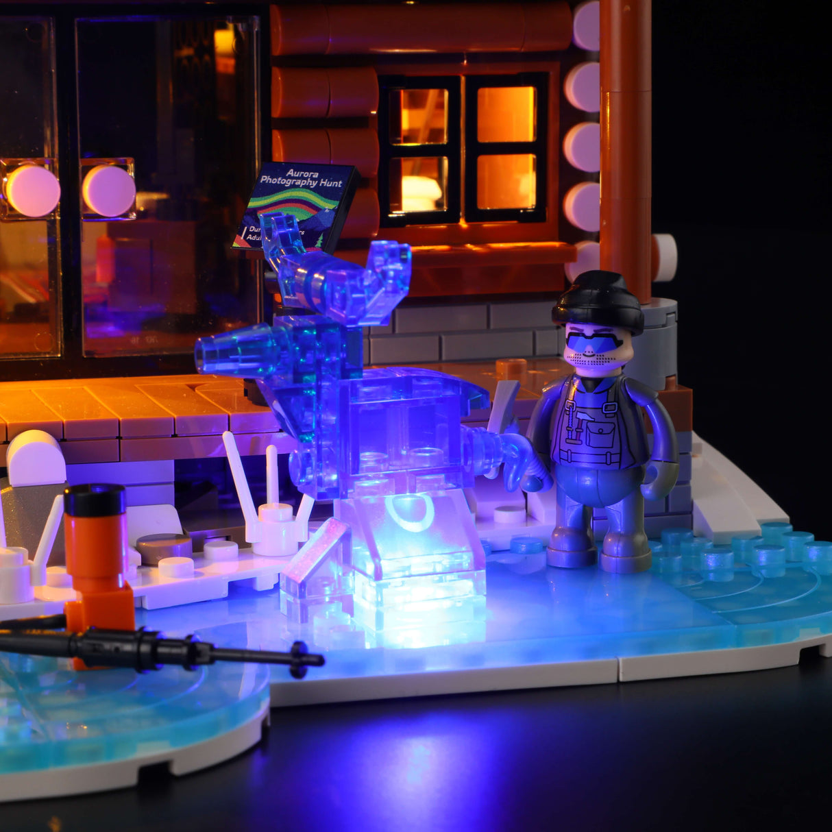 L9090 – Chalet des Aurores Boréales – Hiver Nordique – 2425 pcs – Lumibricks