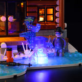 L9090 – Chalet des Aurores Boréales – Hiver Nordique – 2425 pcs – Lumibricks