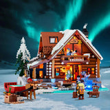 L9090 – Chalet des Aurores Boréales – Hiver Nordique – 2425 pcs – Lumibricks