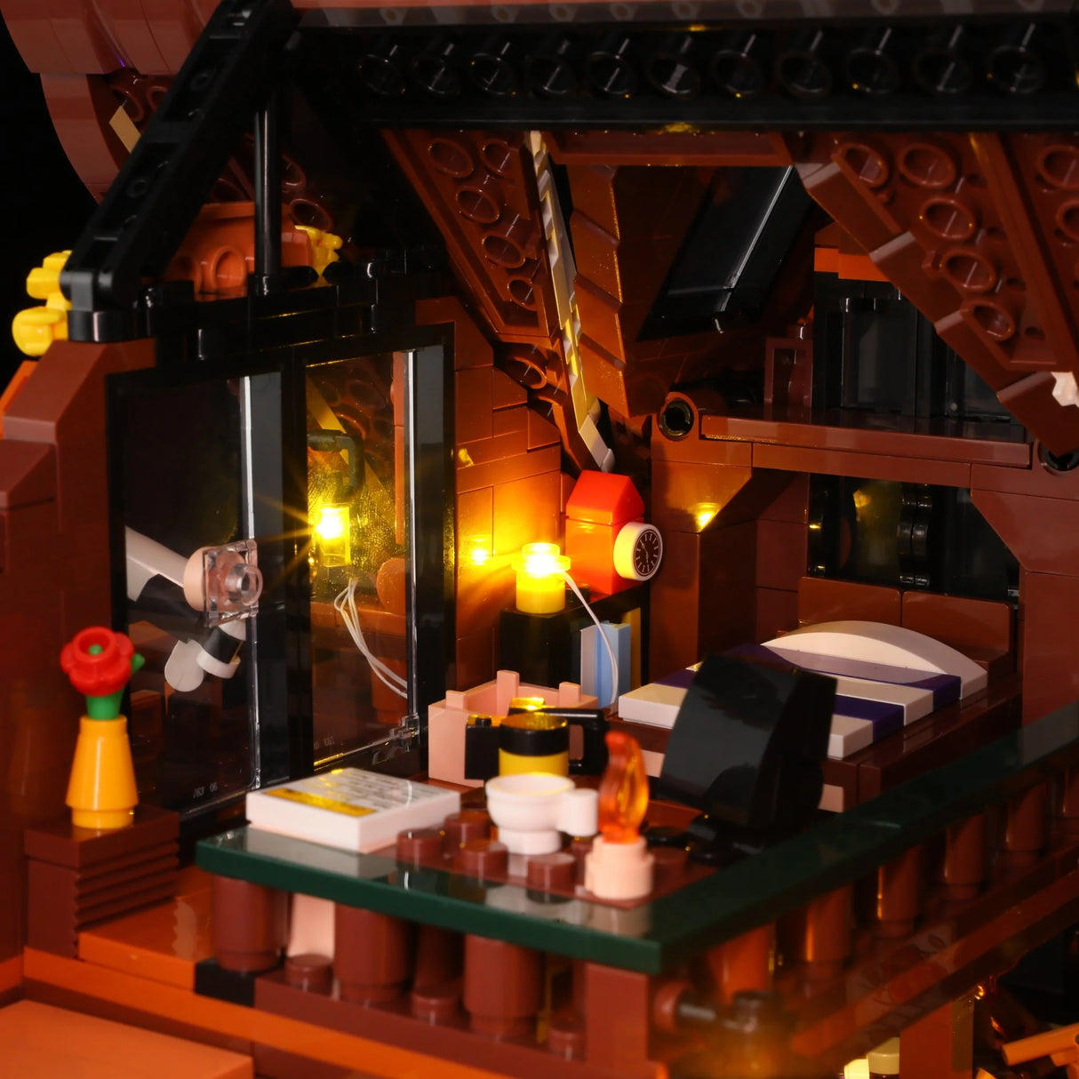 L9090 – Chalet des Aurores Boréales – Hiver Nordique – 2425 pcs – Lumibricks