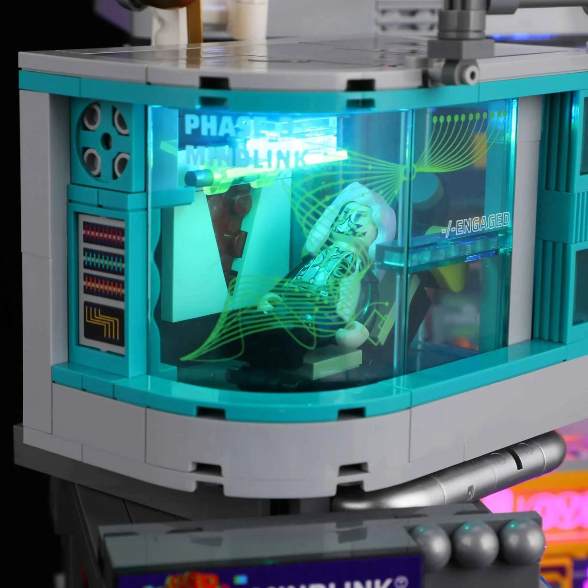 L9095 – Pile de jeux – Cyberpunk NeonCity – 2580 pcs – Lumibricks