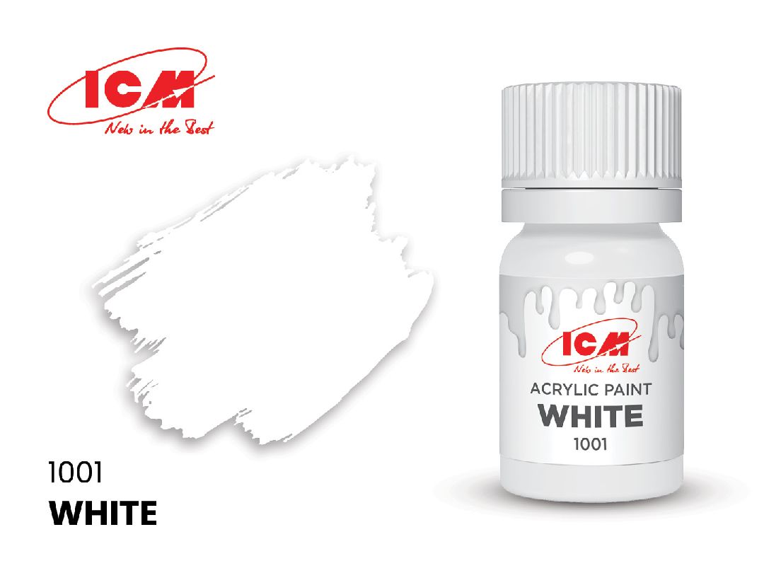 ICM – Peinture acrylique à l’eau – 12 ml – Couleurs variées