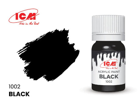 ICM – Peinture acrylique à l’eau – 12 ml – Couleurs variées