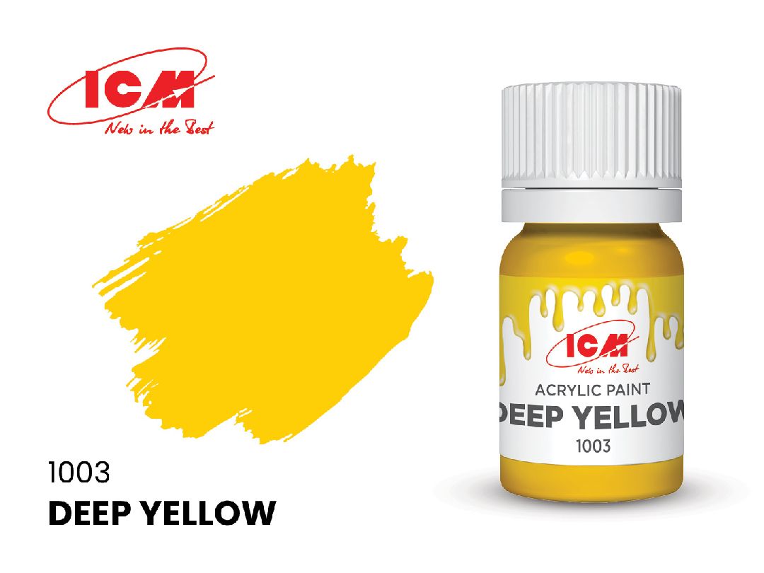 ICM – Peinture acrylique à l’eau – 12 ml – Couleurs variées