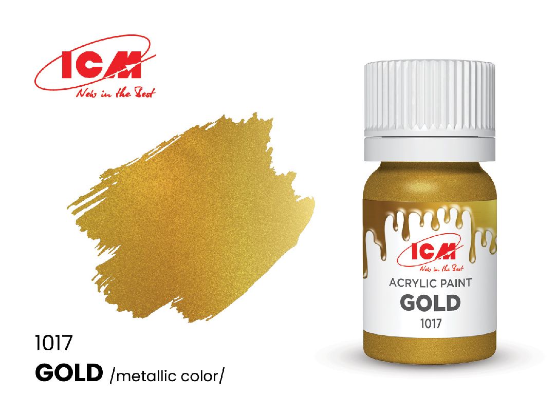 ICM – Peinture acrylique à l’eau – 12 ml – Couleurs variées