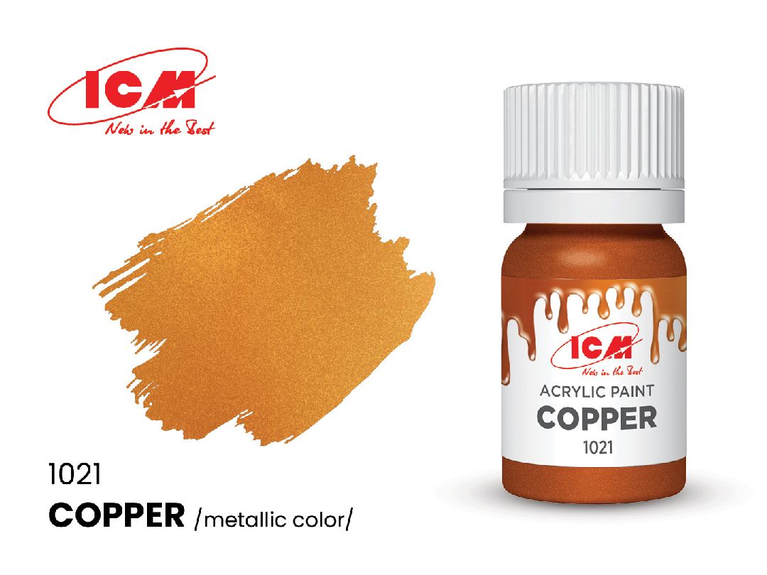 ICM – Peinture acrylique à l’eau – 12 ml – Couleurs variées