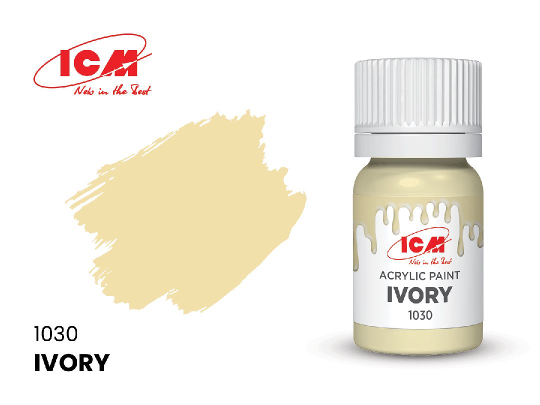 ICM – Peinture acrylique à l’eau – 12 ml – Couleurs variées