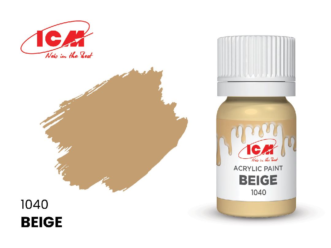ICM – Peinture acrylique à l’eau – 12 ml – Couleurs variées
