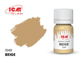 ICM – Peinture acrylique à l’eau – 12 ml – Couleurs variées