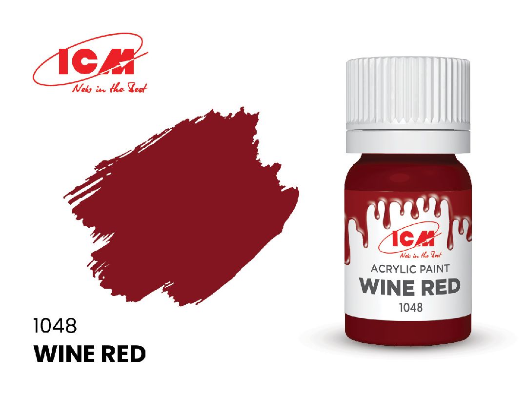 ICM – Peinture acrylique à l’eau – 12 ml – Couleurs variées