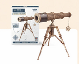 RST004 Télescope monoculaire en bois – Puzzle 3D – ROKR - Univers RcLoisirs
