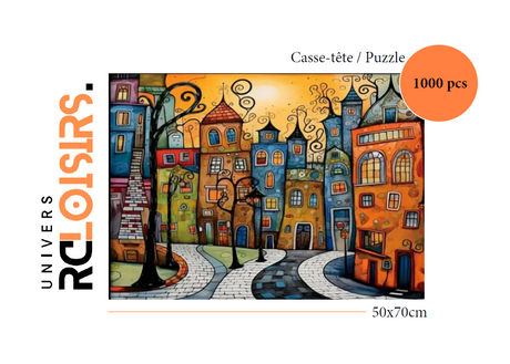 Ruelle illustrée – Casse-tête – 1000 pièces