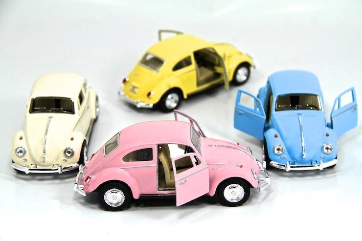 Volkswagen Beetle 1967 – Diecast 1:32 – Couleurs pastel – Kinsmart