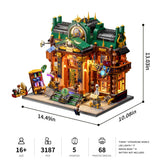 L9115 – Bibliothèque Steampunk Chrono Library – Steampunk – 3187 pcs – Lumibricks