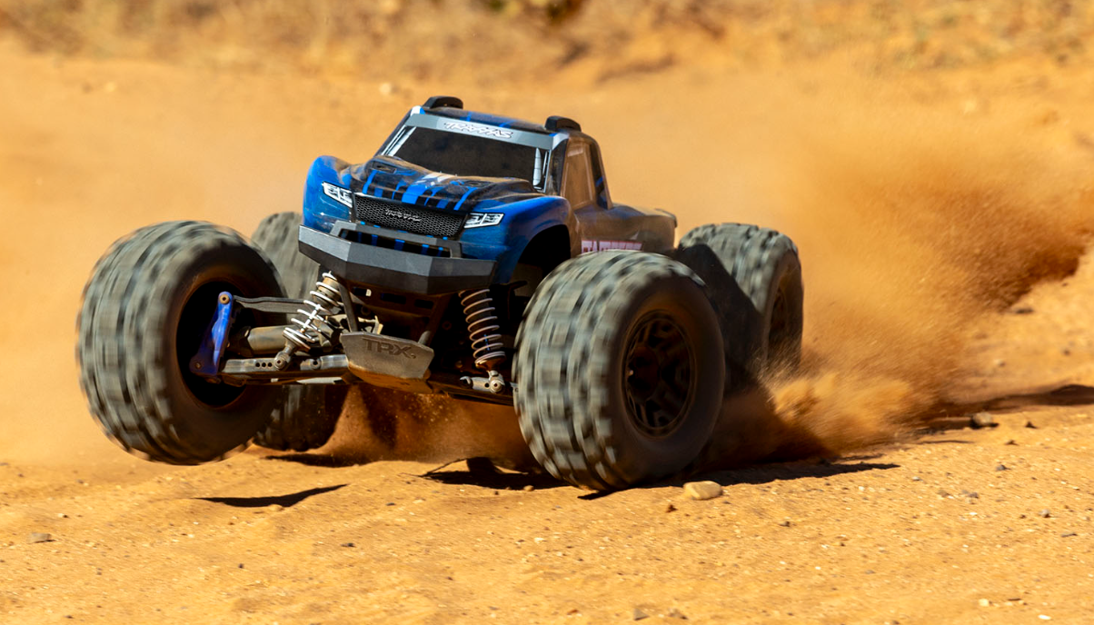 Traxxas TRA67154-4 Stampede BL-2s monster truck RC 4x4 échelle 1/10, étanche, électrique, brushless, puissant et rapide, prêt-à-rouler RTR, châssis renforcé, amortisseurs réglables à suspension à huile, pneus tout-terrain pour franchissement et terrain accidenté, maniabilité et performance en sport mécanique, design agressif pour course RC, pilotage loisir ou passion RC, compatible LiPo, radio TQ 2, modèle réduit robuste pour hobby et RC basher off-road.