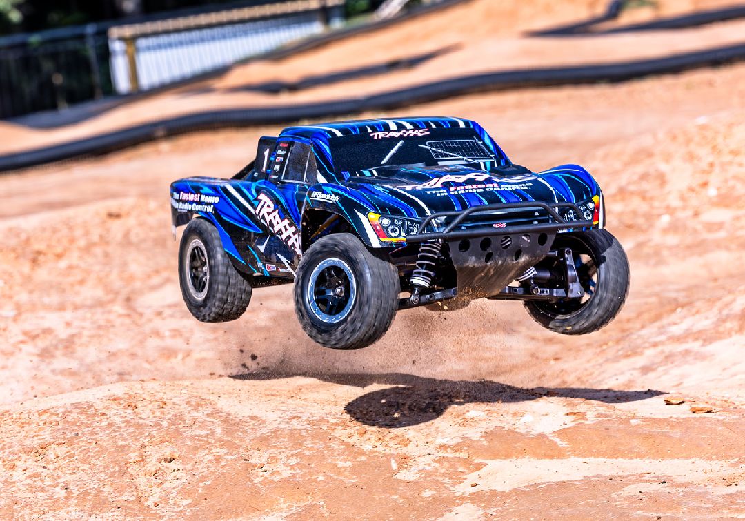 TRA68386-4 – Slash VXL ExtremeHD 4x4 RTR – TRAXXAS – action blue – Univers RcLoisirs