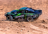 TRA68386-4 – Slash VXL ExtremeHD 4x4 RTR – TRAXXAS – action green dirt – Univers RcLoisirs
