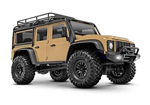 TRX-4M Land Rover Defender 1/18 RTR – Crawler Trail 4WD, véhicule radiocommandé Traxxas avec carrosserie sous licence officielle, échelle réaliste, détails maquette, châssis compact, essieux portiques, différentiels verrouillables, pneus Canyon Trail 1.0, suspension GTS, électronique étanche, moteur Titan 180, micro servo étanche, batterie Li-Ion et chargeur USB inclus, prêt à rouler, pour passionnés RC scale, aventure, randonnée, franchissement et exploration extérieure.